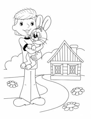 Раскраска Дядя Фёдор 6