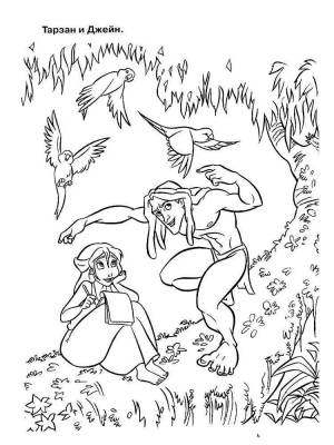 Раскраски Тарзан