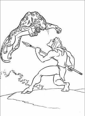 Раскраска Тарзан