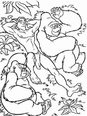 Раскраски Тарзан