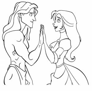 Раскраска Тарзан