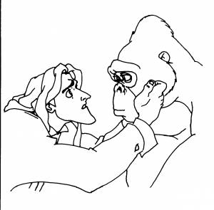 Pаскраска Тарзан 131249