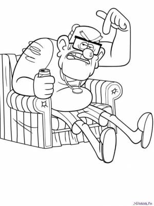 Раскраска гравити фолз 7