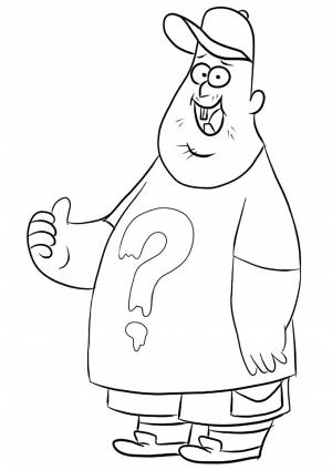 Раскраска Гравити Фолз