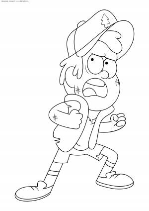 Раскраска Диппер Пайнс