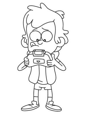 Раскраски для девочек Гравити Фолз