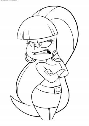 Раскраска Пасифика злится