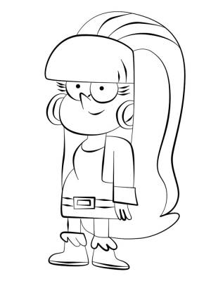 Раскраски для развития малышей с Гравити Фолз
