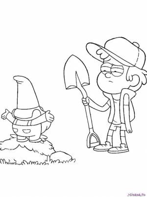 Раскраски Гравити Фолз