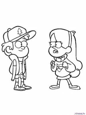 Раскраски Гравити Фолз