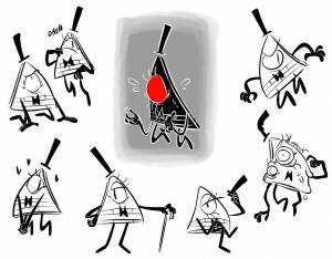 Раскраска гравити фолз билл шифр