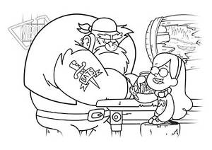 Раскраски Гравити Фолз,почти