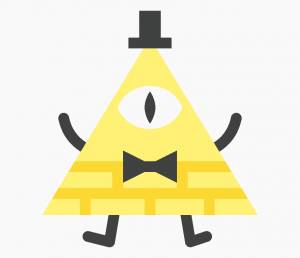 Билл Гравити Фолз, Билл Шифр, Символ, Рисование, Желтый, Линия, Треугольник, Смайлик png