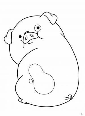 Раскраски Гравити фолз пухля