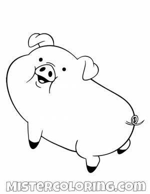 Гравити Фолз для срисовки Пухля