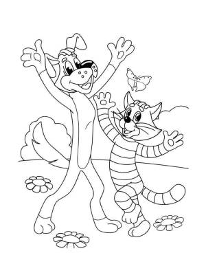 Раскраски Простоквашино