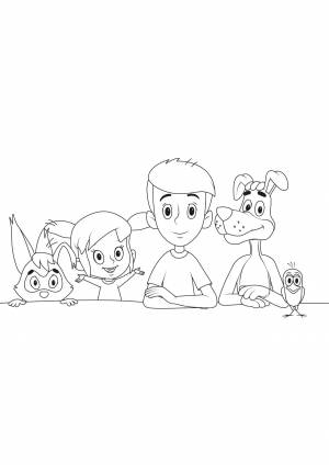 Раскраски из мультсериала Простоквашино