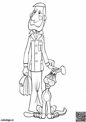 Раскраска дядя