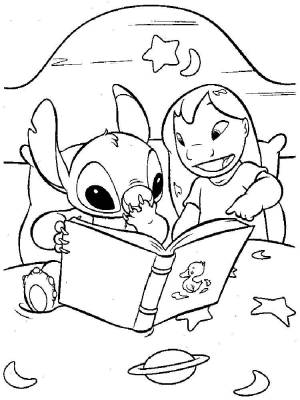 Раскраски Лило и Стич
