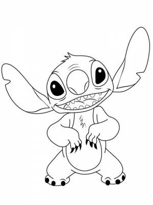 Раскраска Лило и Стич   в формате
