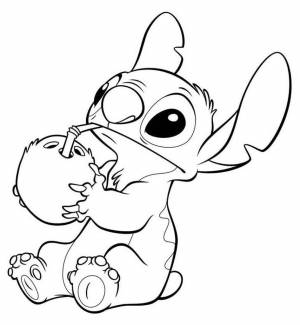 Раскраски Лило и Стич