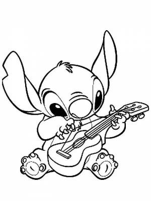 Раскраска Лило и Стич   в формате