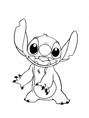 Раскраска Лило и Стич   в формате
