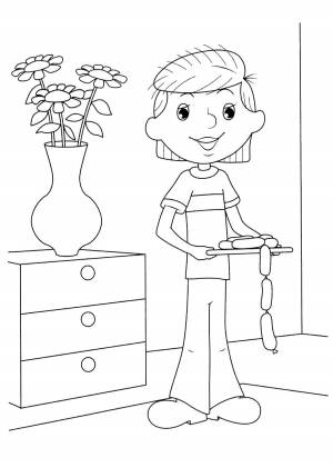 Раскраски Раскраска Дядя фёдор раскраски простоквашино детские