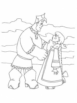 Алеша попович раскраска