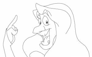 Раскраска Принцесса Лебедь