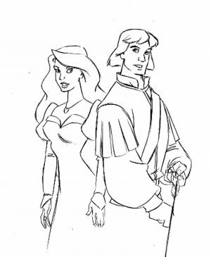 Раскраски Принцесса лебедь