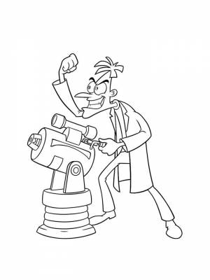 Раскраска Финес и Ферб  для мальчиков