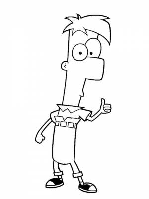 Раскраска Финес и Ферб для мальчиков