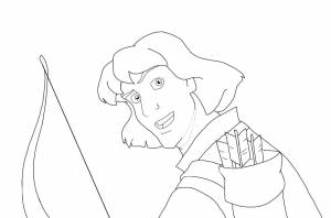 Раскраска Принцесса Лебедь