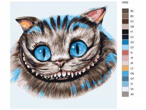 картина по номерам Живопись по Номерам Чеширский кот, 40x40, цены на Мегамаркет