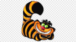 Чеширский кот рисунок, страна чудес, животные, без роялти, алиса в стране чудес png