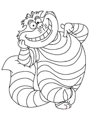 Раскраски Чеширский кот