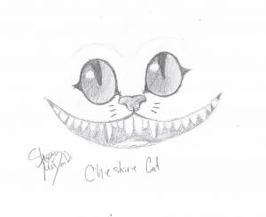 Раскраски улыбка чеширского кота