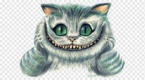 Чеширский кот Алисы в стране чудес иллюстрации, Чеширский кот Алиса Безумный Шляпник Белый Кролик, Кот, акварельная живопись, млекопитающее, животные png