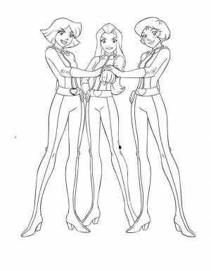 Раскраски Раскраска Тотали спайс тотали спайс Принцессы
