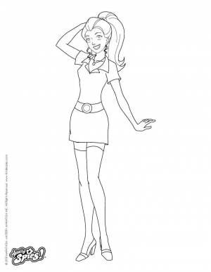 Раскраски Раскраска Саманта тотали спайс