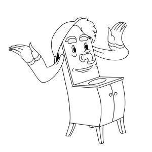 Раскраска Мойдодыр 6