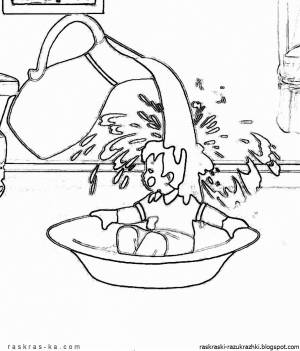 Раскраски герои мойдодыр