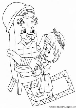 Раскраски герои мойдодыр