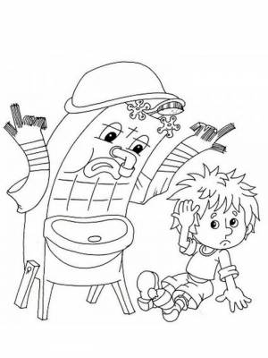 Картинка Мойдодыр  для мальчиков