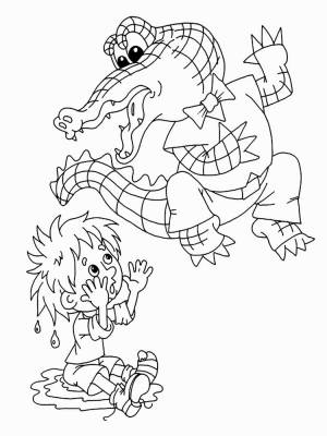 Раскраска Мойдодыр 9