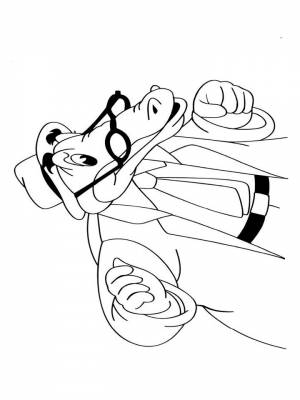 Раскраска Мойдодыр   в формате