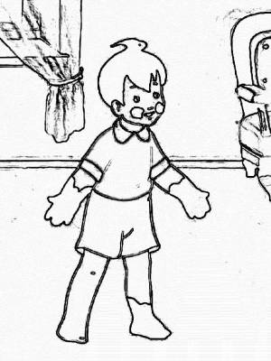 Раскраска Мойдодыр   в формате