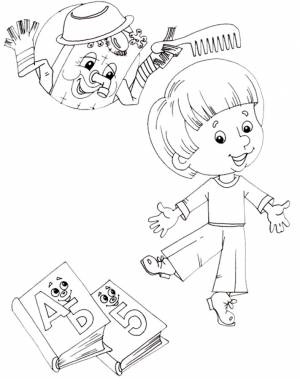 Раскраска Мойдодыр