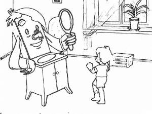 Раскраска Мойдодыр 15